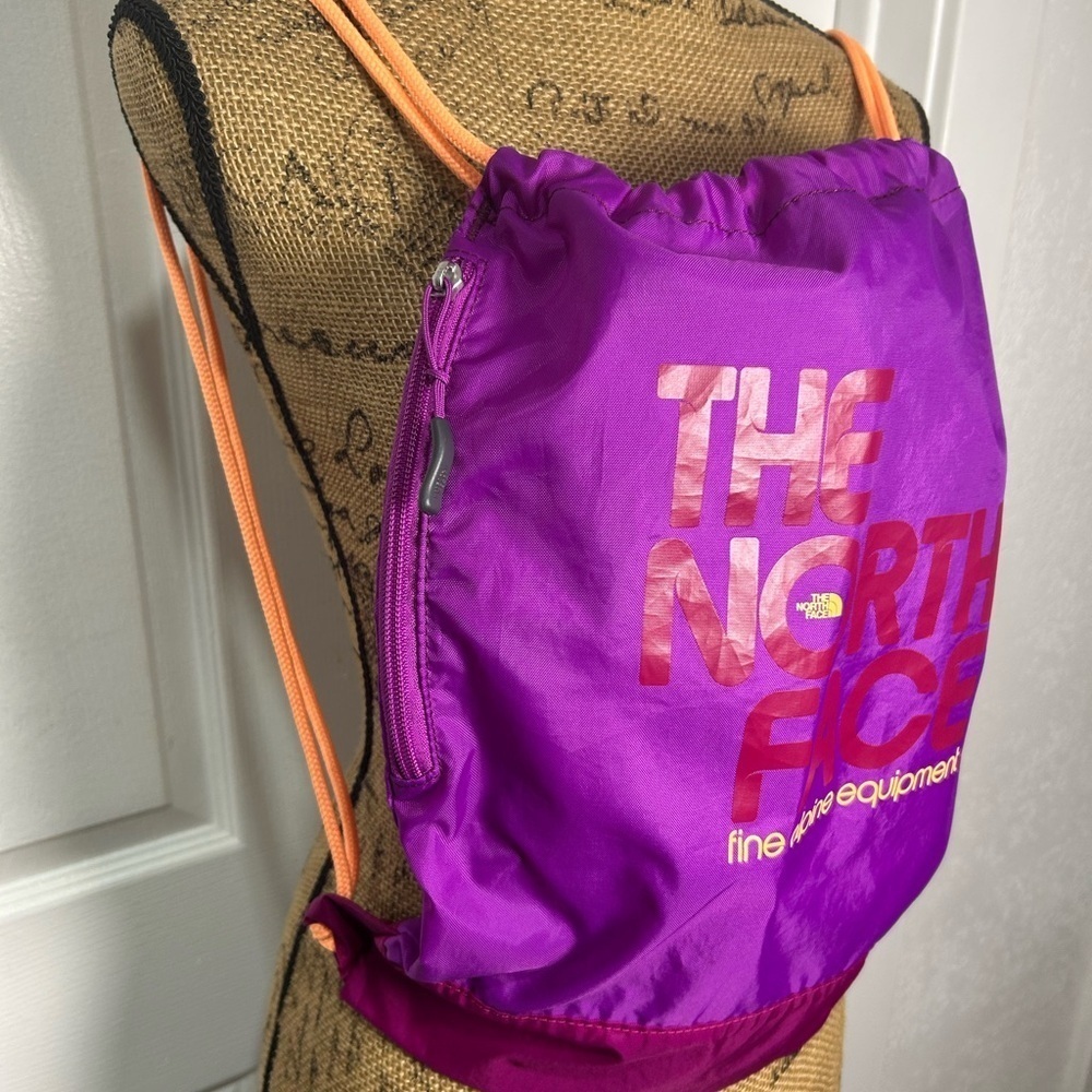 The North Face Magenta and Orange Backpack